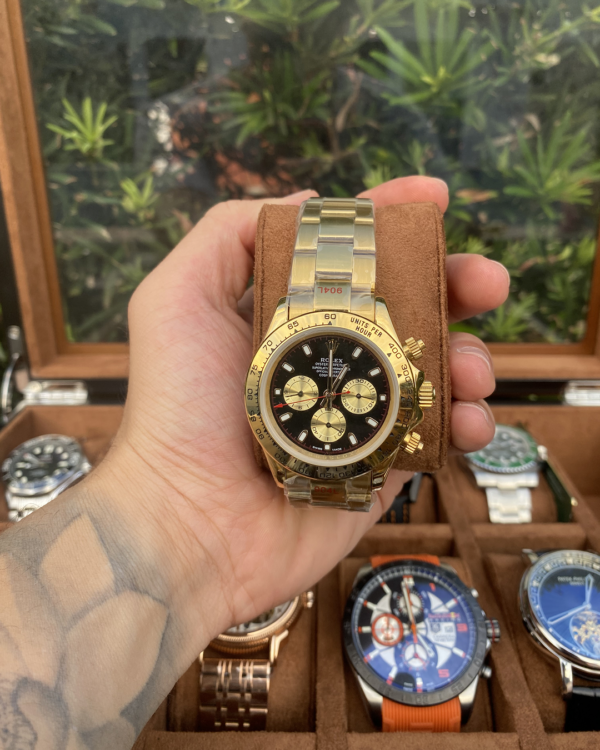 Relógio Unissex Daytona 40mm Automático Vidro Safira
