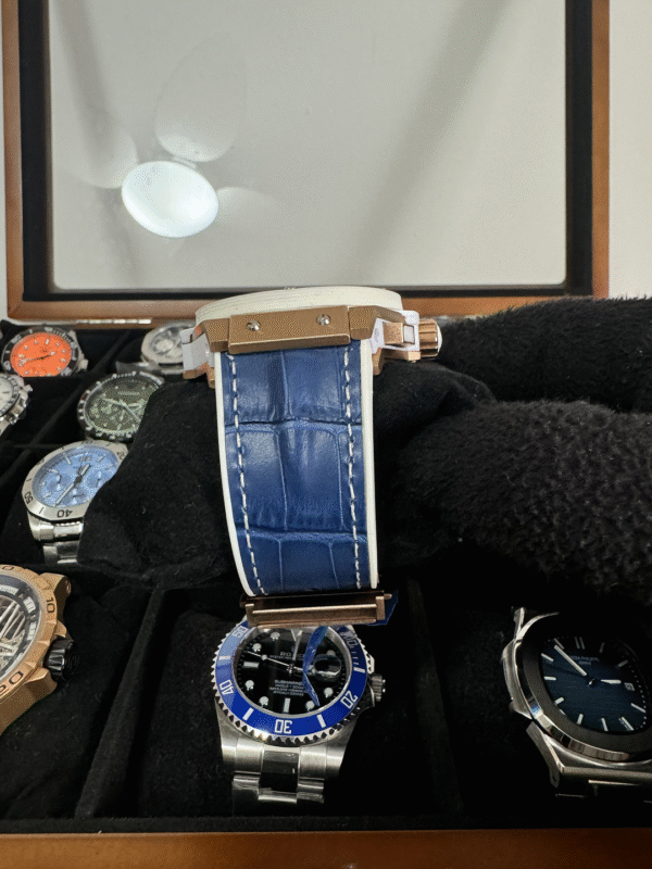 Relógio Masculino King Power 48mm Quartz Couro Vidro Safira - Image 7