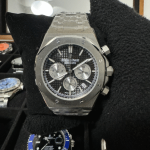 Relógio Masculino Royal Oak 41mm Quartz Cronógrafo Vidro Safira