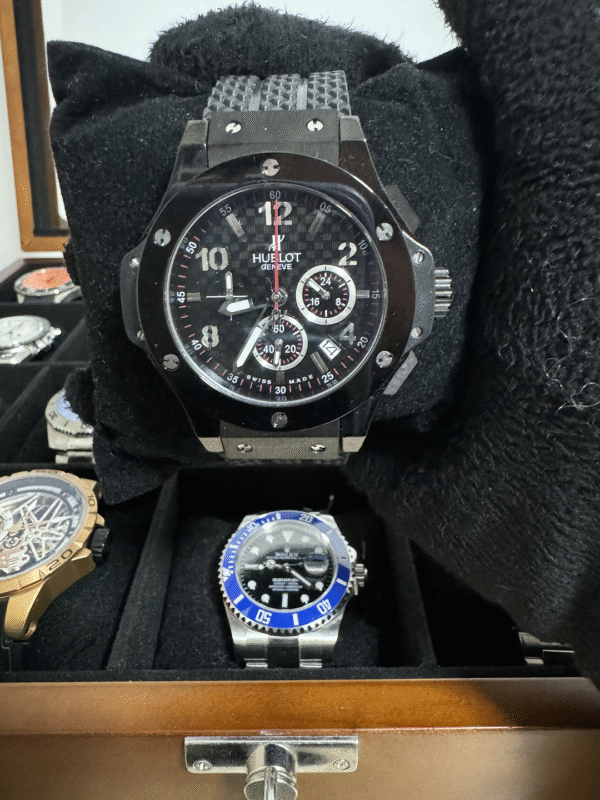 Relógio Masculino Big Bang 44mm Quartz Cerâmica Vidro Safira - Image 3
