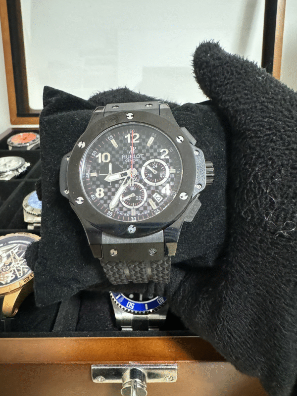 Relógio Masculino Big Bang 44mm Quartz Cerâmica Vidro Safira - Image 4