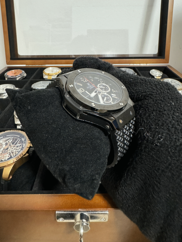 Relógio Masculino Big Bang 44mm Quartz Cerâmica Vidro Safira - Image 8