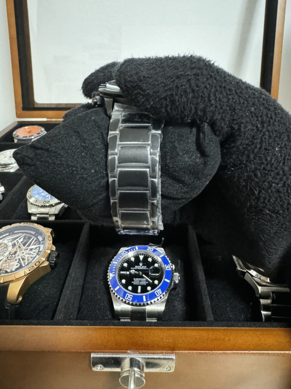Relógio Masculino Luxo 43mm Quartz Cronógrafo Cristal Mineral - Image 9