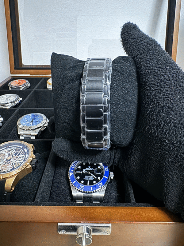 Relógio Masculino Luxo 43mm Quartz Cronógrafo Cristal Mineral - Image 11