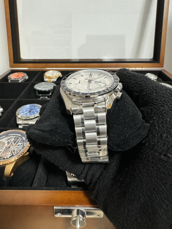 Relógio Masculino Speedmaster 42mm Quartz Cronógrafo Vidro Safira - Image 4