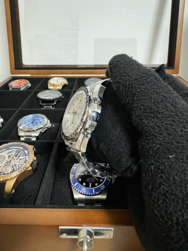 Relógio Masculino Speedmaster 42mm Quartz Cronógrafo Vidro Safira - Image 5