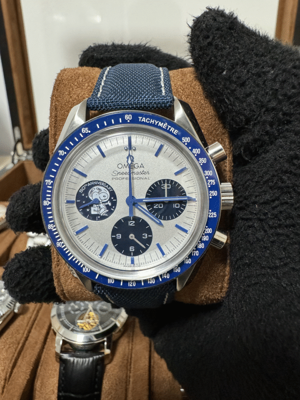 Relógio Masculino Silver Snoopy 42mm Corda Manual Cerâmica Vidro Safira - Image 3