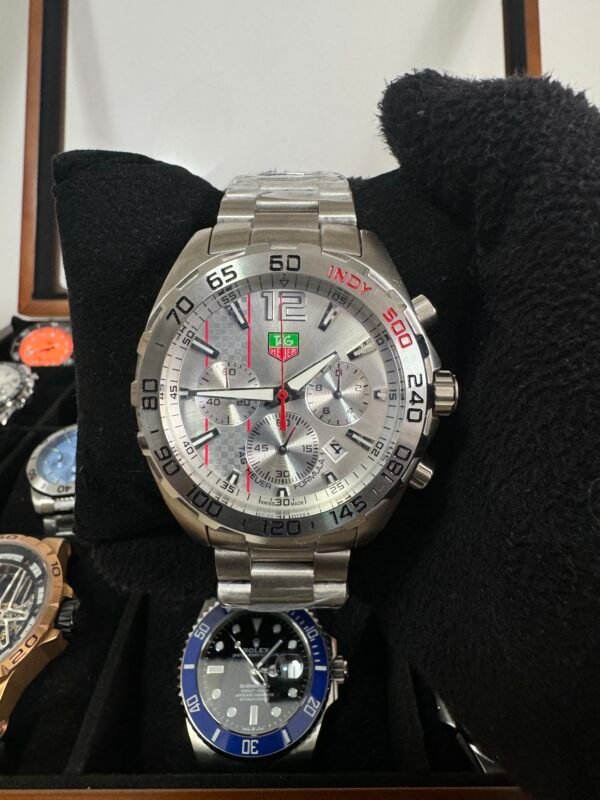 Relógio Masculino Indy 500 44mm Quartz Cronógrafo Vidro Safira