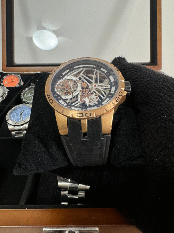 Relógio Masculino Edição Limitada 45mm Automático Nylon Vidro Safira - Image 3