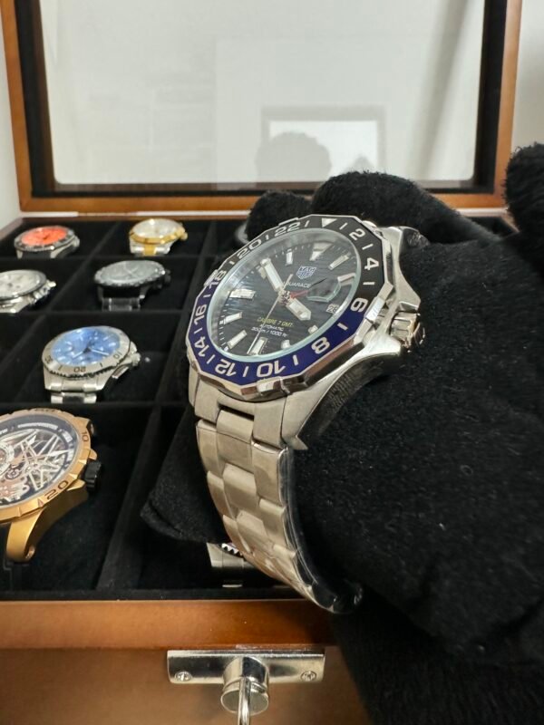 Relógio Masculino Calibre 7 GMT 43mm Automático Vidro Safira - Image 13
