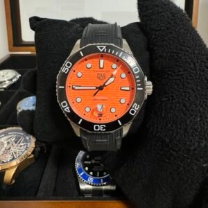Relógio Masculino Aquaracer 43mm Automático Silicone Vidro Safira