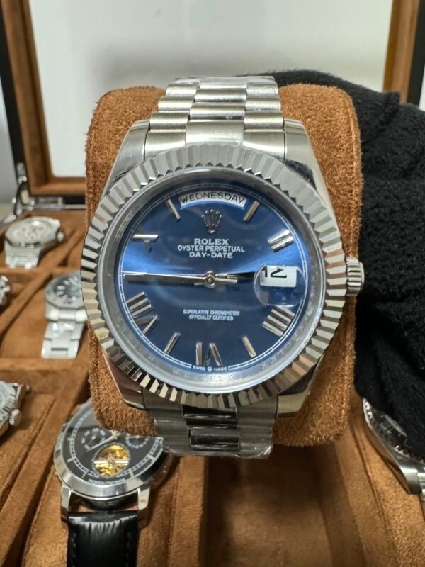 Relógio Unissex Day-Date 40mm Automático Cerâmica Vidro Safira - Image 15