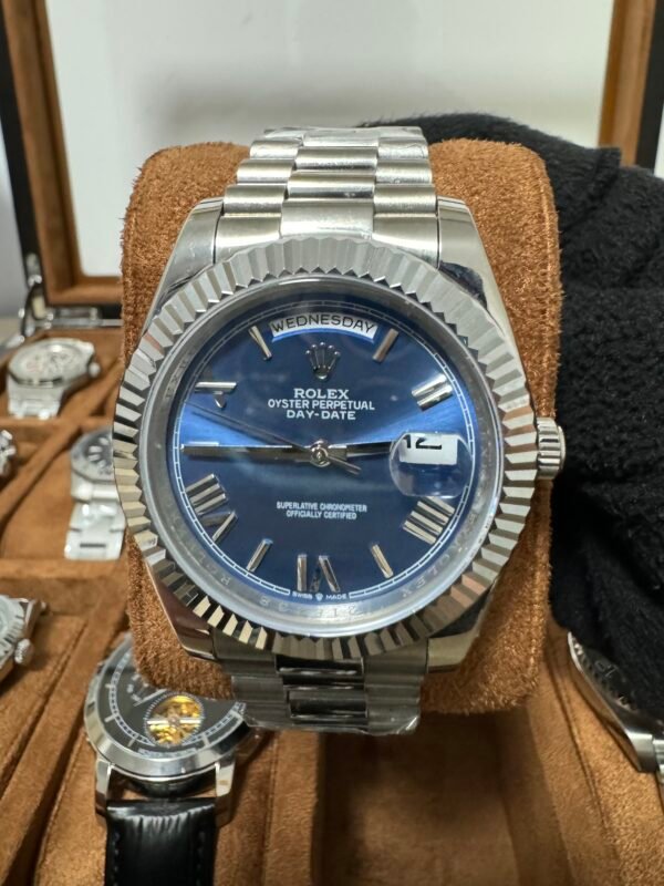 Relógio Unissex Day-Date 40mm Automático Cerâmica Vidro Safira - Image 13