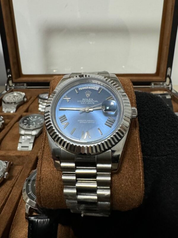 Relógio Unissex Day-Date 40mm Automático Cerâmica Vidro Safira - Image 14
