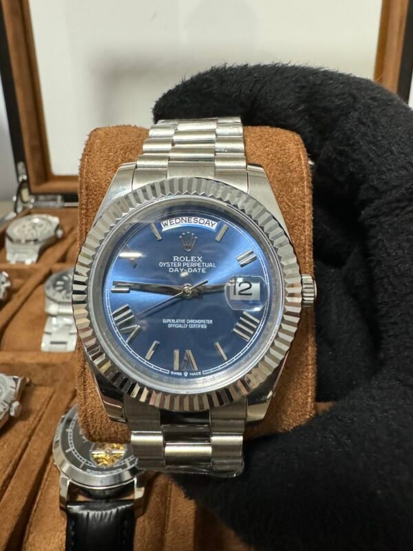 Relógio Unissex Day-Date 40mm Automático Cerâmica Vidro Safira