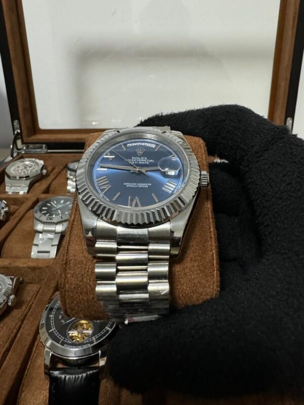 Relógio Unissex Day-Date 40mm Automático Cerâmica Vidro Safira - Image 12