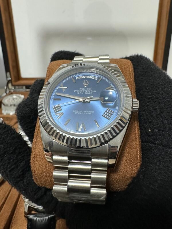 Relógio Unissex Day-Date 40mm Automático Cerâmica Vidro Safira - Image 11
