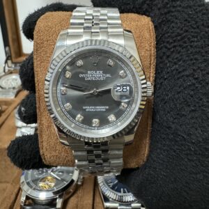 Relógio Masculino Datejust Cravejado 41mm Automático Cerâmica Vidro Safira
