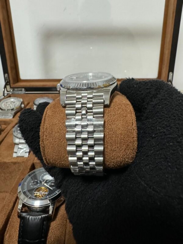 Relógio Masculino Datejust Cravejado 41mm Automático Cerâmica Vidro Safira - Image 10
