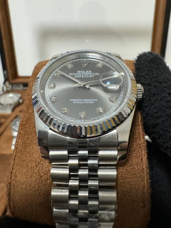 Relógio Masculino Datejust Cravejado 41mm Automático Cerâmica Vidro Safira - Image 12