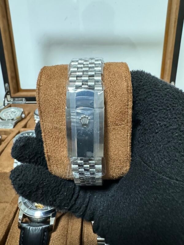 Relógio Masculino Datejust Cravejado 41mm Automático Cerâmica Vidro Safira - Image 8