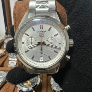 Relógio Masculino Carrera 44mm Quartz Cronógrafo Vidro Safira