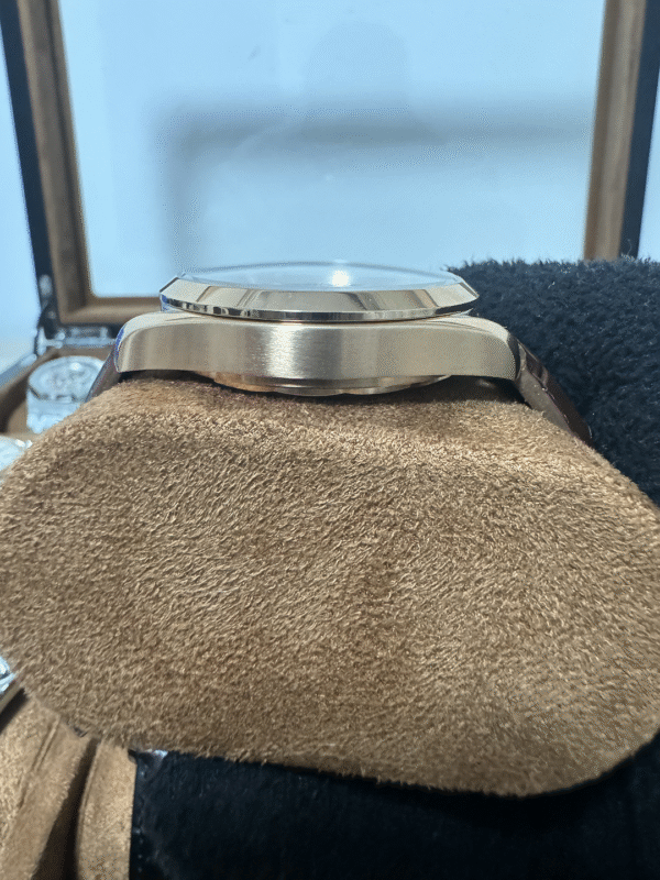 Relógio Masculino Aqua Terra 41mm Automático Couro Vidro Safira - Image 11