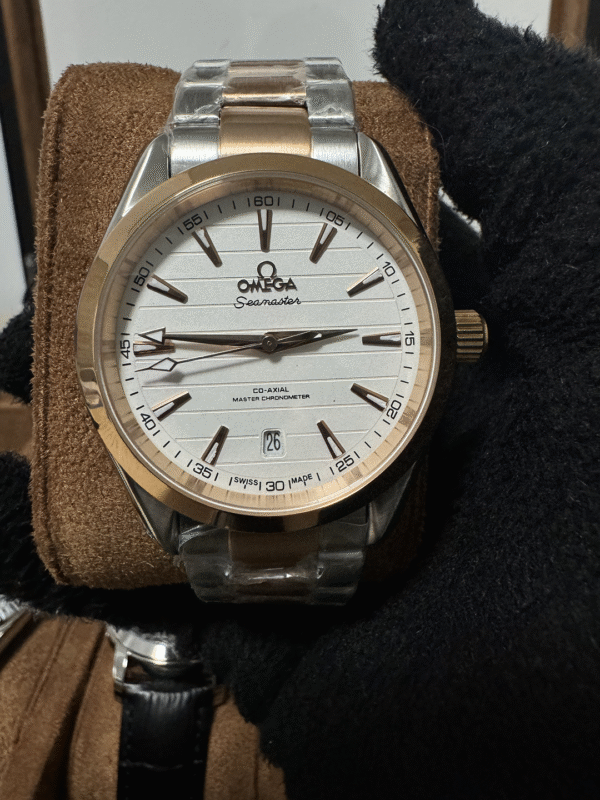 Relógio Masculino Seamaster 41mm Automático Cerâmica Vidro Safira