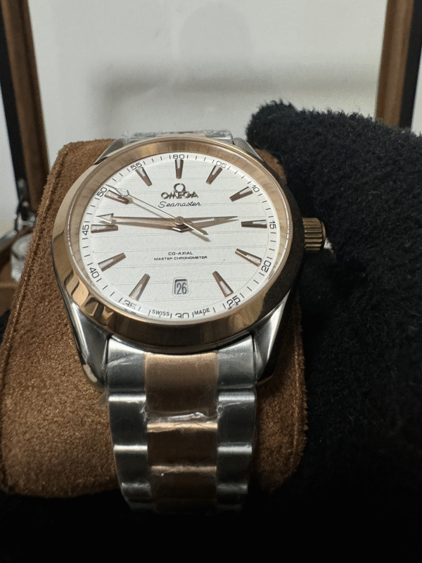 Relógio Masculino Seamaster 41mm Automático Cerâmica Vidro Safira - Image 5