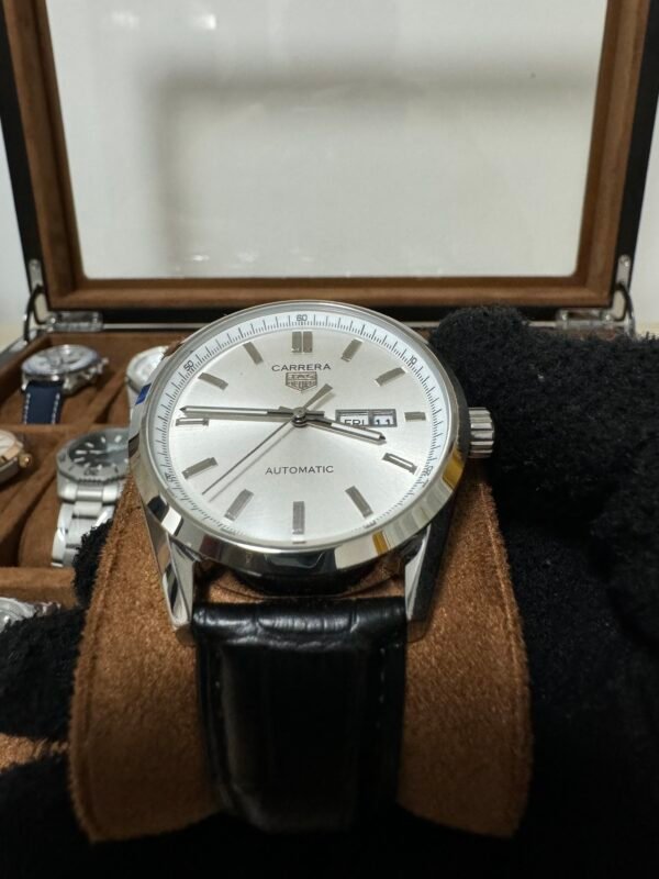 Relógio Masculino Calibre 5 41mm Automático Couro Vidro Safira - Image 15