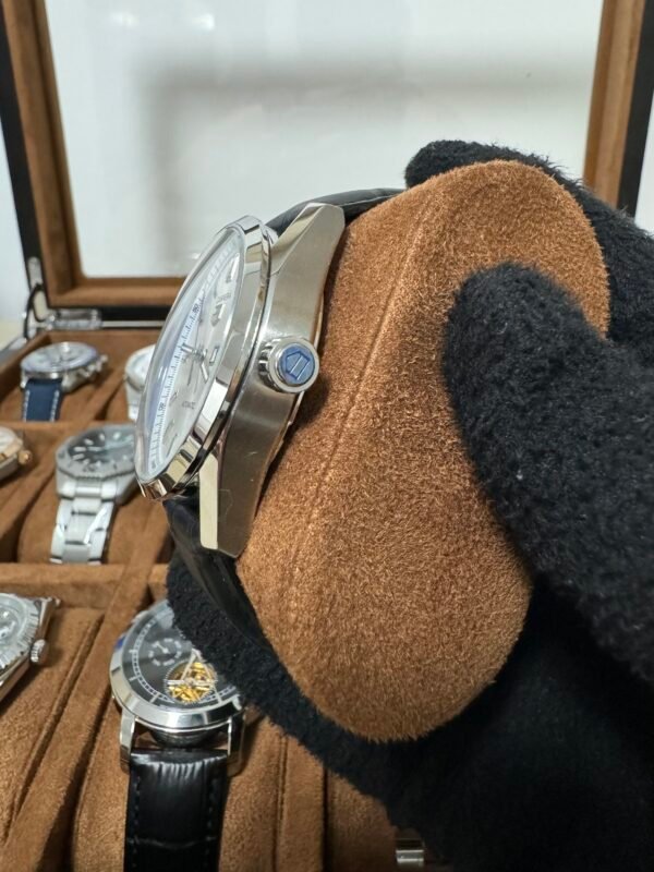 Relógio Masculino Calibre 5 41mm Automático Couro Vidro Safira - Image 3