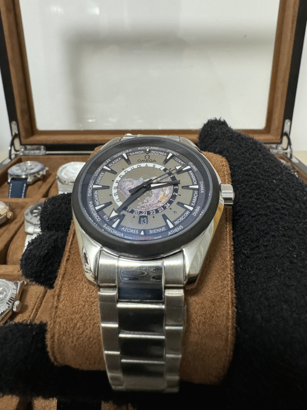 Relógio Masculino Aqua Terra 43mm Automático Vidro Safira - Image 5
