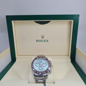 Relógio Masculino Luxo 40mm Automático Cronógrafo Safira 100m