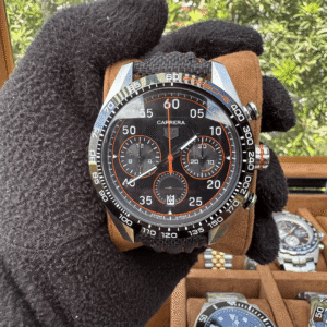 Relógio Carrera 44mm Quartz Cerâmica Vidro Safira