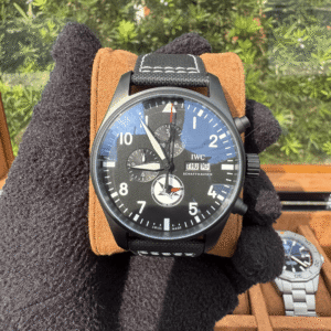 Premium AAA Relógio Masculino IWC Top Gun 44mm Quartz Vidro Safira